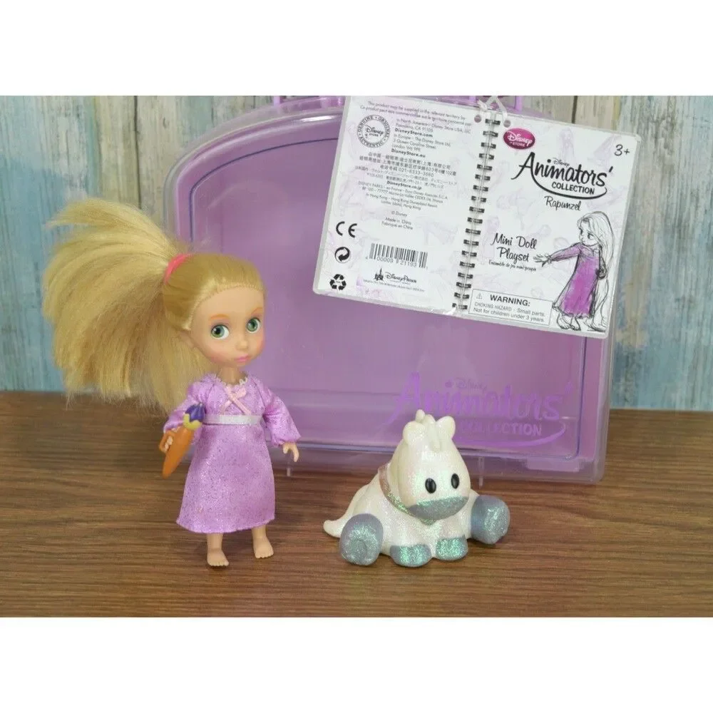 Disney Animators' Collection Rapunzel Mini Doll Tangled Maximus Figure Toy Loose